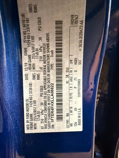 2020 Ford Ranger XLT Crew Cab 4x4